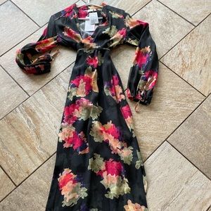 Beautiful floral limited edition wrap dress